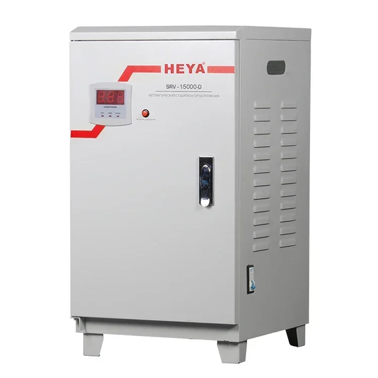 Vertical 15KVA Single Phase 220V Digital Power Relay Type AVR AC Automatic Regulators Stabilizers Regulador De Voltaje