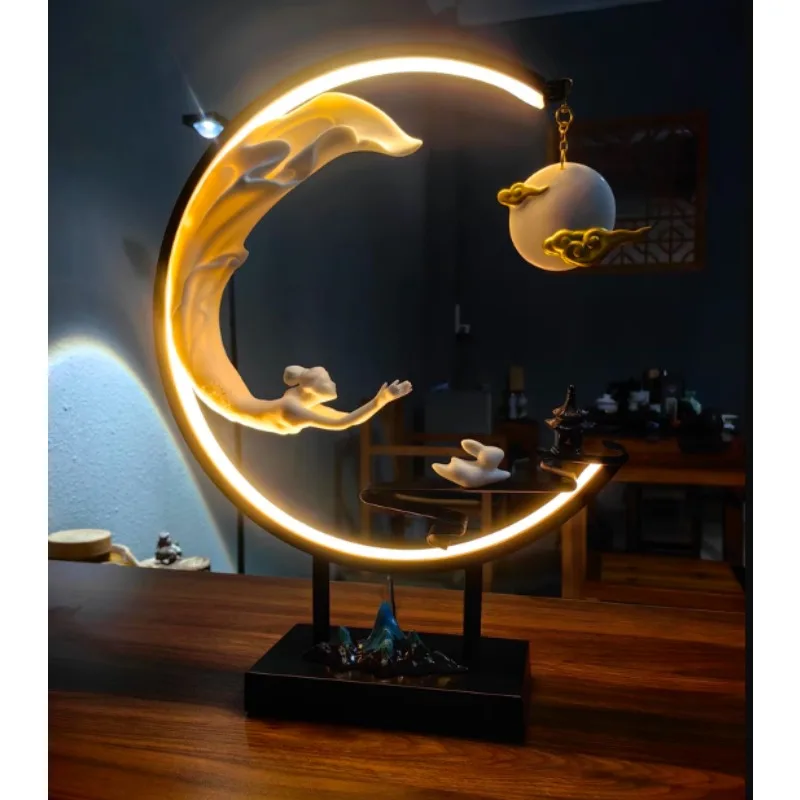 

backflow incense burner ornament household indoor aromatherapy burner sandalwood agarwood porch office desktop decoration