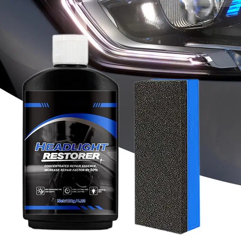 Car Headlight Restoration Polishing Cleaner Restorer Headlamp Scratch Remover Repair Cleaning Remove Headlight Polish Liquid