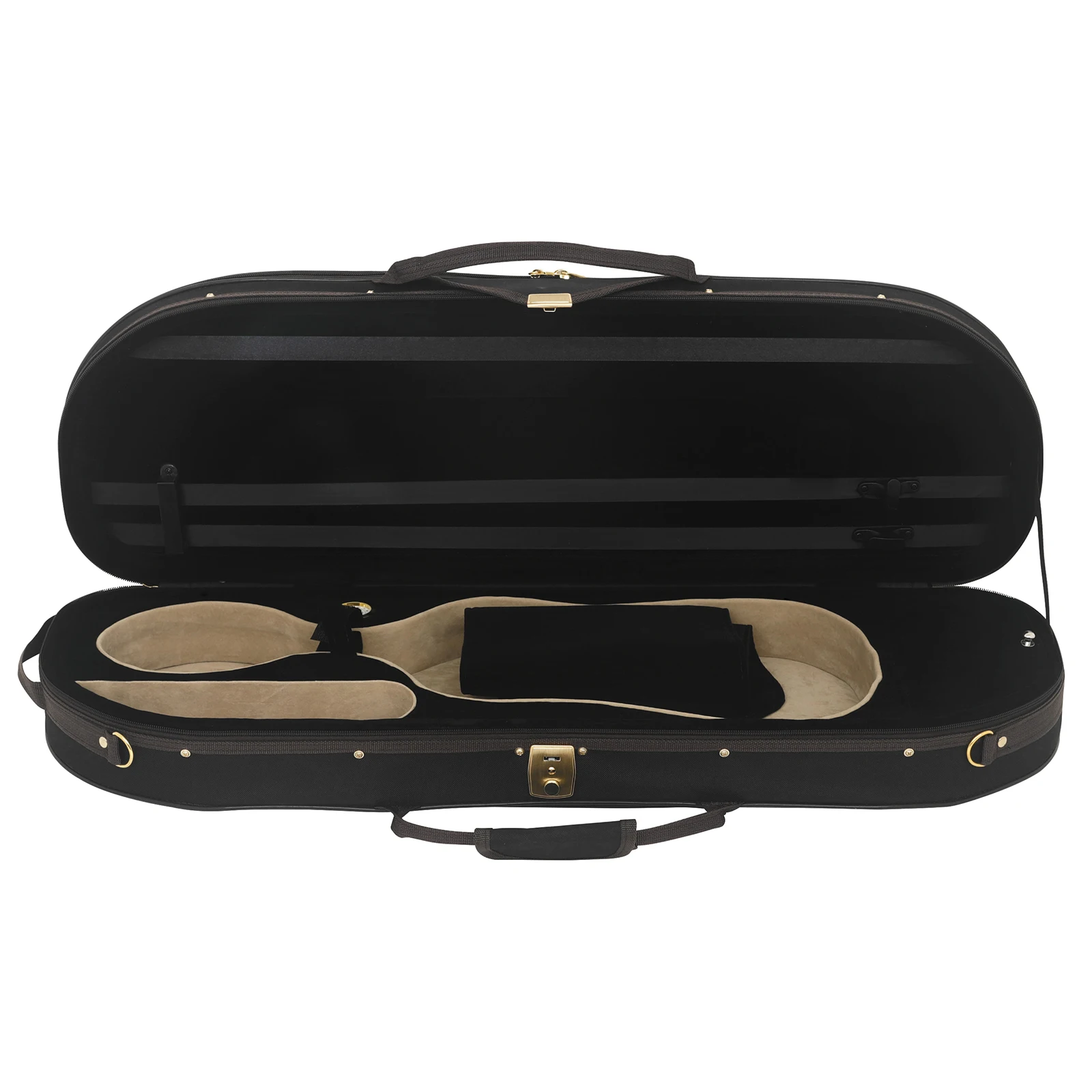 High Grade Violin Box Oxford Violin Case Moisture-Proof Fall Proof Storage Box with Hygrometer Waterproof Backpack Violin Parts