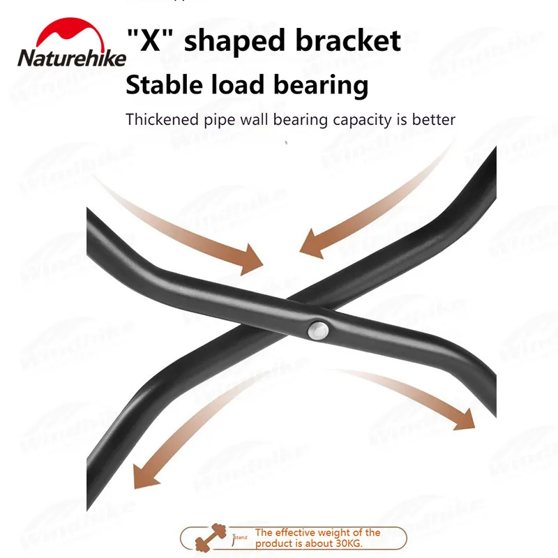 

Naturehike Outdoor Portable Folding Camping Table One Click Storage X-Shaped Bracket Picnic Fishing BBQ Ultralight Dining Table