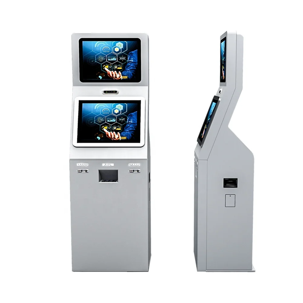 Management Automatic Ordering Payment Hotel Double Screen Self Service Check-in Terminal Hot Sale Indoor  Enabled Visitor