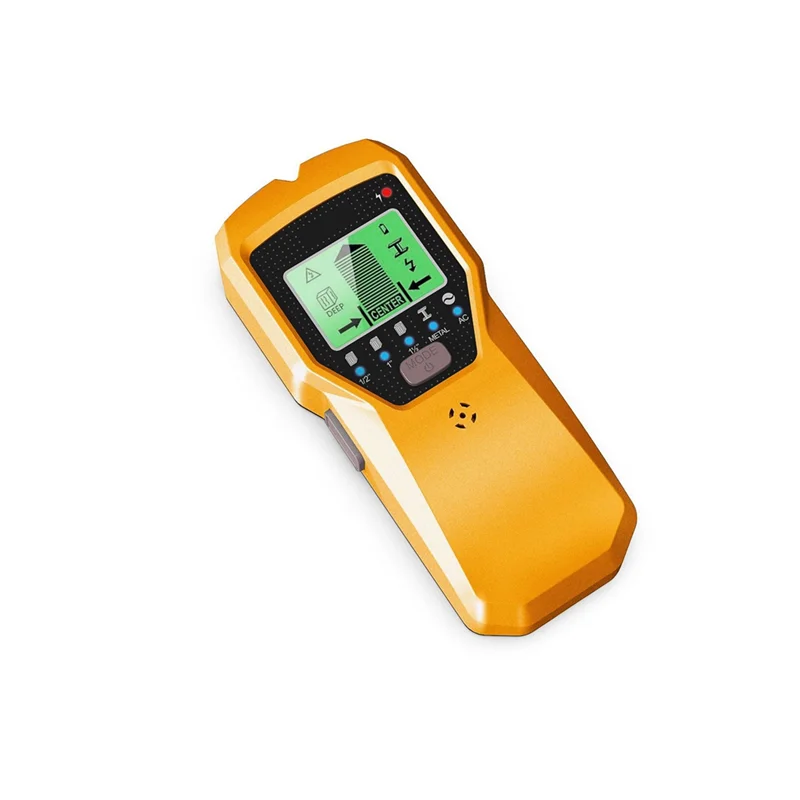 【新品】ハンドヘルド金属探知機 5in1 壁金属電流線木製支柱検出器スキャナー シルバー