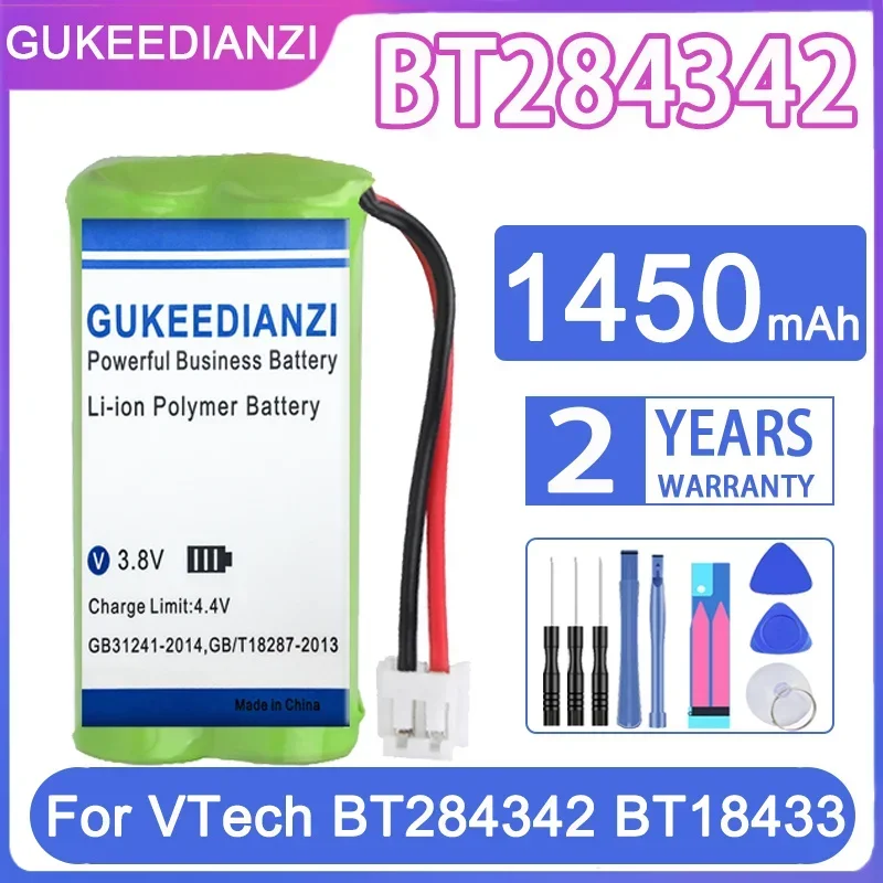 1450mAh Communication Device Battery for VTech BT284342, BT18433, BT28433, CS6209, CS6219, CS6229, BT8001, BT8300