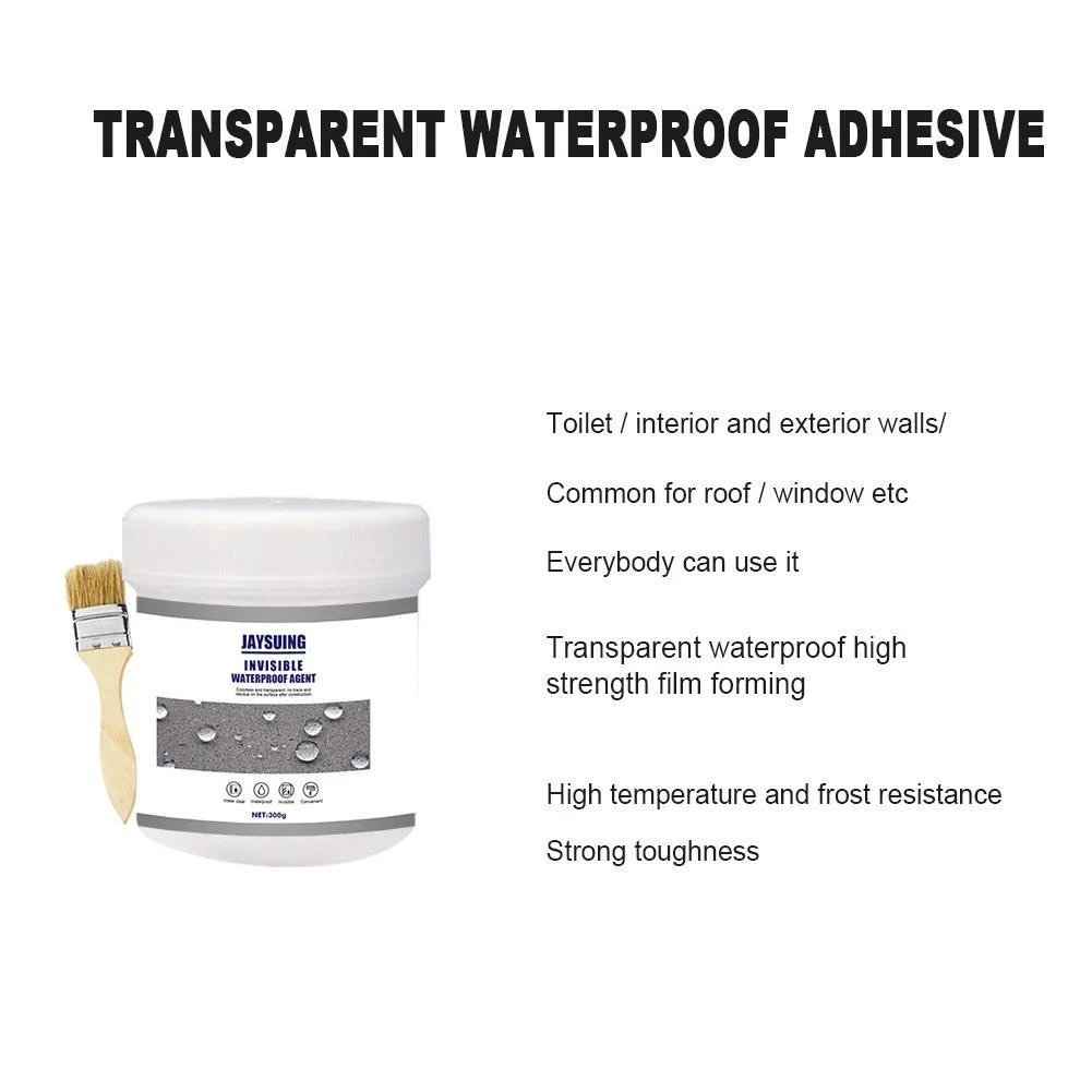 100g/30g Waterproof Agent Toilet Anti-leak Nano Spray Glue Tile Exterior Wall Roof Leaky Tape Brush Household Repair Accessories