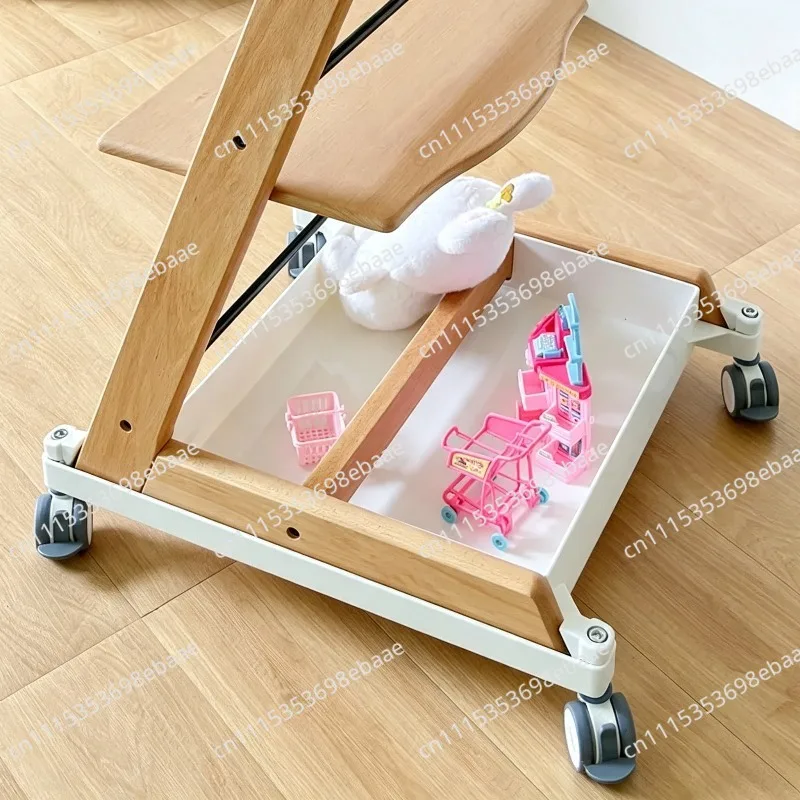 Growth chair universal wheel chassis storage box integrated non-slip silent with brake matching storage box without chair