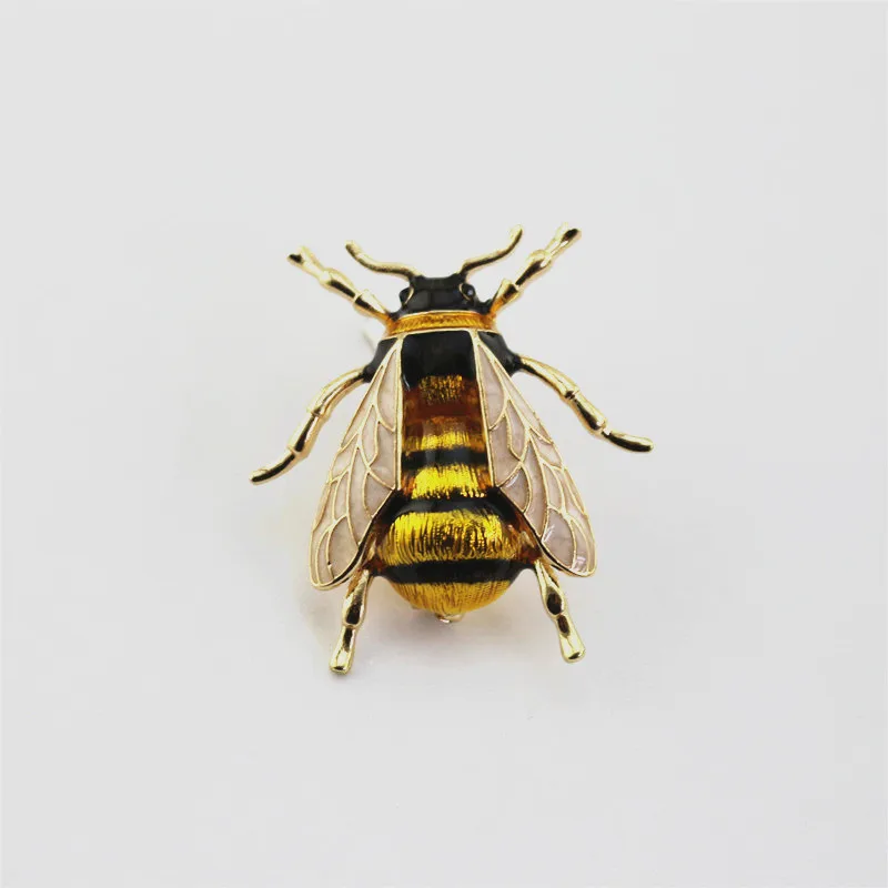 Luxe grote vintage dames meisjes kristallen bij broche speld mode elegante dame prachtige insecten strass badges cadeau's