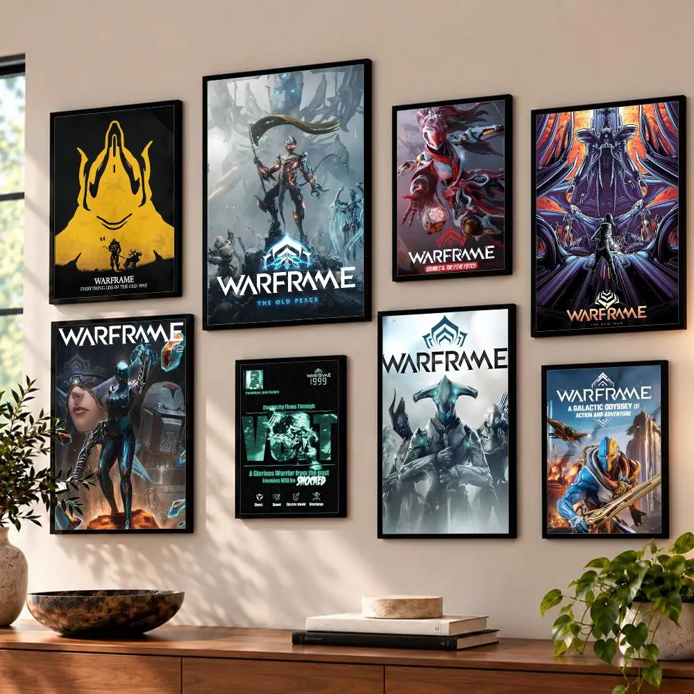 game Warframe Poster Poster HD Self Adhesive Waterproof Wall Art Print Bedroom Living Room Decor Gift