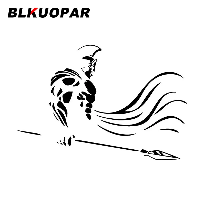 BLKUOPAR Spartan Warrior Lance Weapon Car Stickers Creative Vinyl Decal Sunscreen Die Cut Laptop Bumper Car Decoration