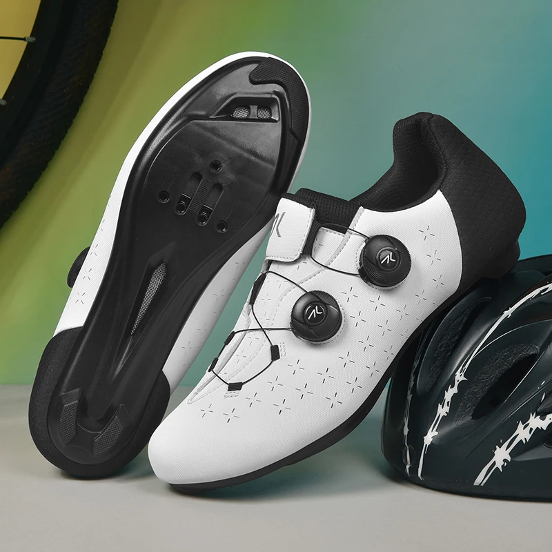 

Men Cycling Shoes Professional Speed Cleats Racing Sneakers Bike MTB Road Unisex Bicycle Fashion Biking Sport Rubber Flat Dirt