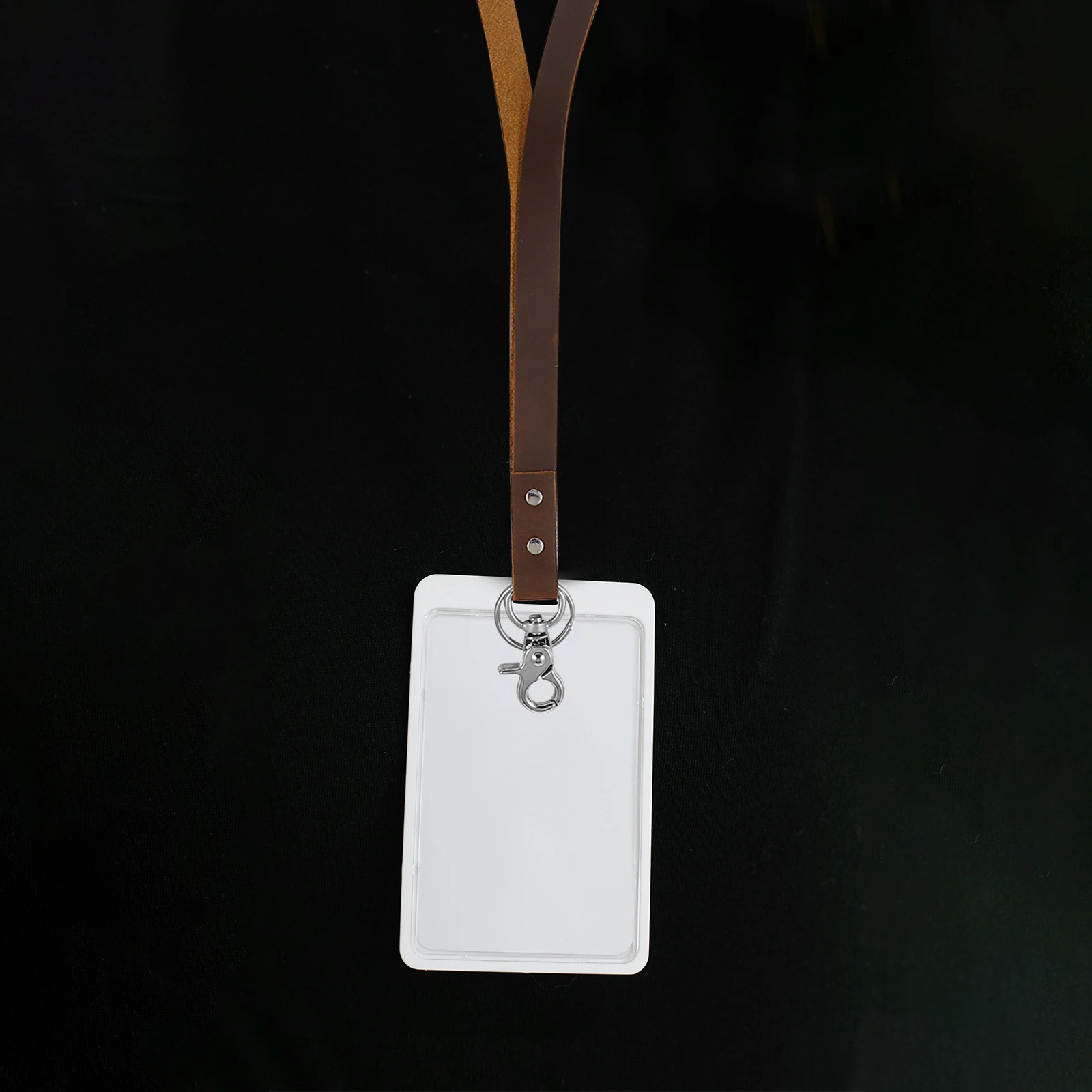 

ID Badge Lanyard for Company Holder Card Hanging Ropes Flat Lanyards Keychain Name