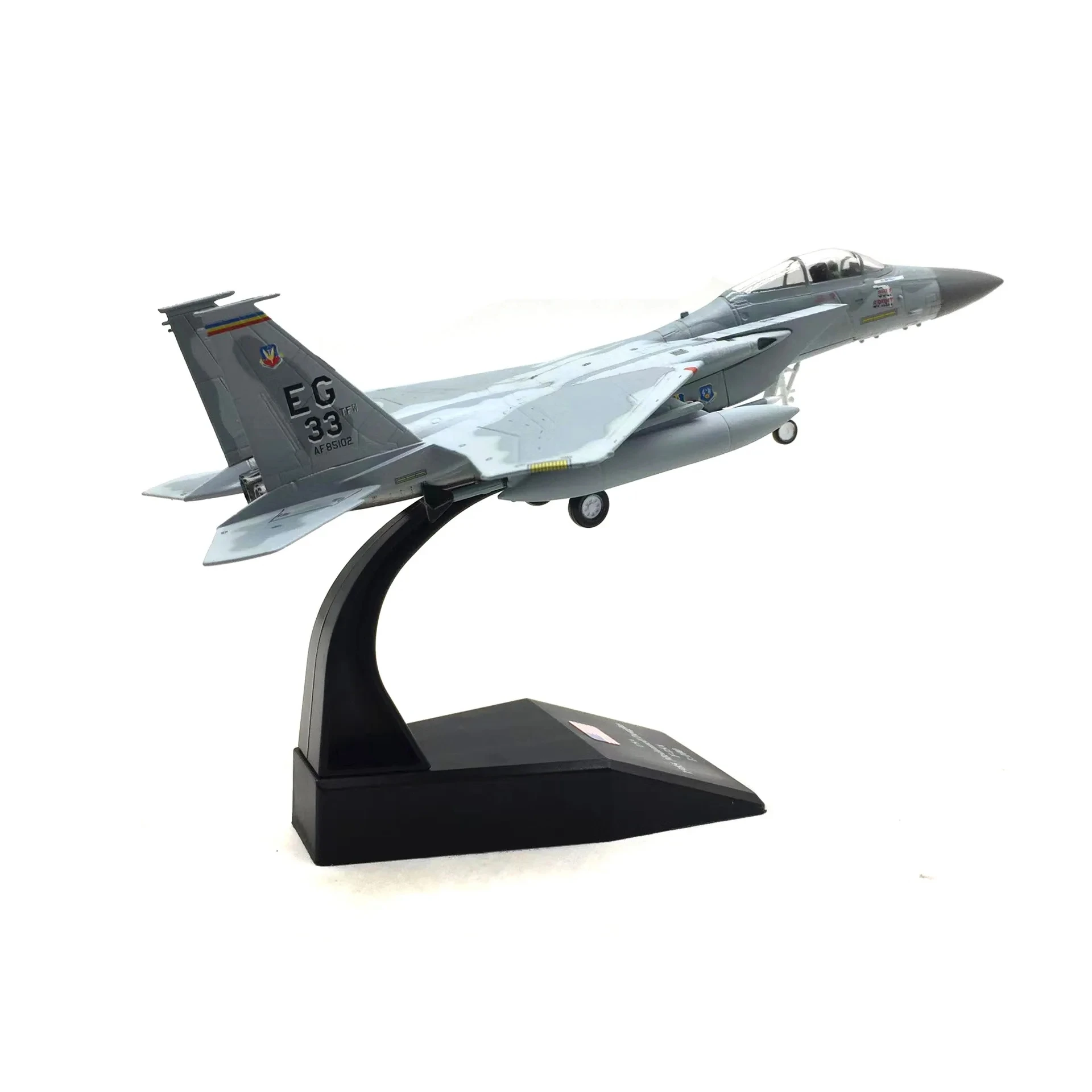 American Eagle F-15C Fighter Pre-Build Model Kits 1:100 Aircraft Alloy Diecast Airplane Military Display Model Aircraft for Coll