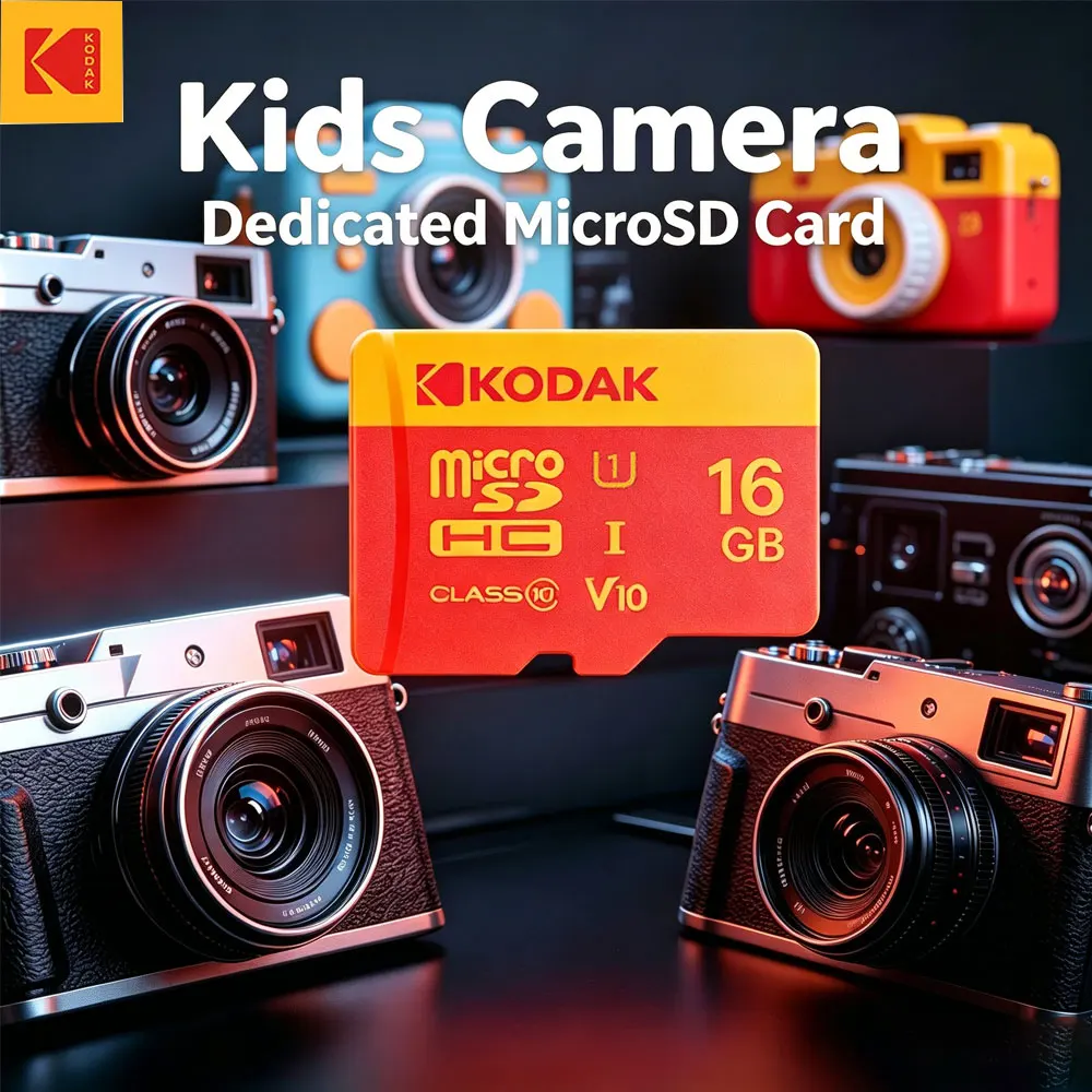 

KODAK 16GB 32GB Micro SD Card Class 10 High Speed TF Memory Card with Adapter for Dash Cam Security Camera MP3 Player