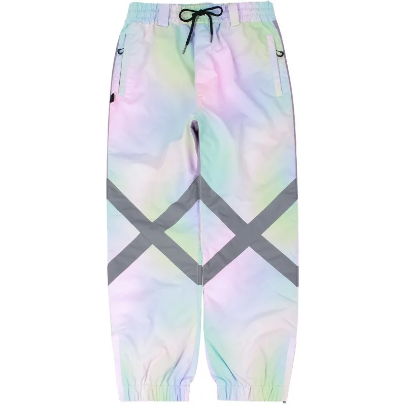 2025 Nuovi pantaloni da sci invernali antivento impermeabili sport sulla neve pantaloni da sci da donna traspiranti snowboard all'aperto pantaloni solidi da uomo
