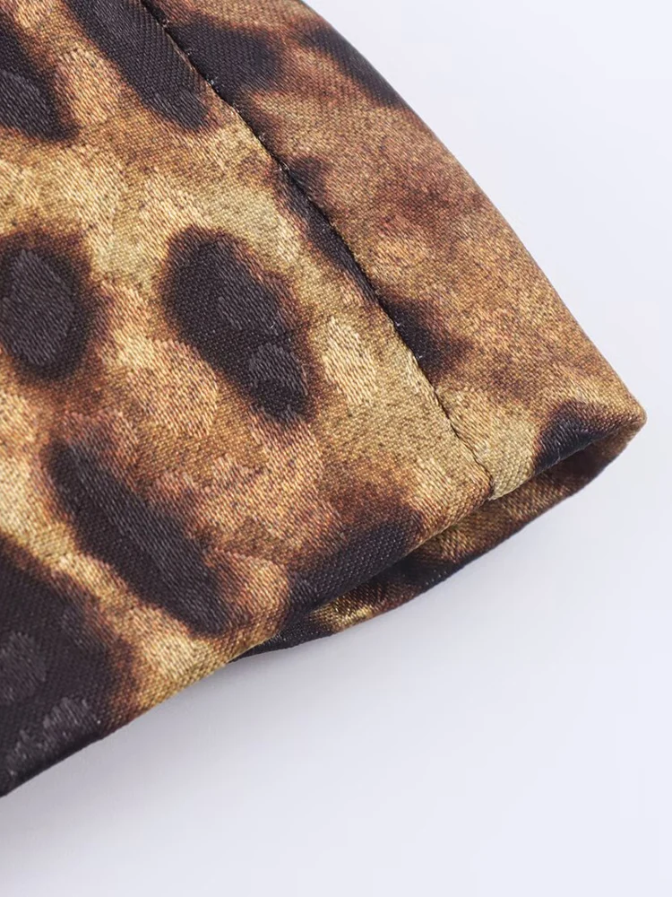 Estilo europeu e americano outono roupas femininas novo estilo moda animal impressão terno jaqueta calças de cintura alta