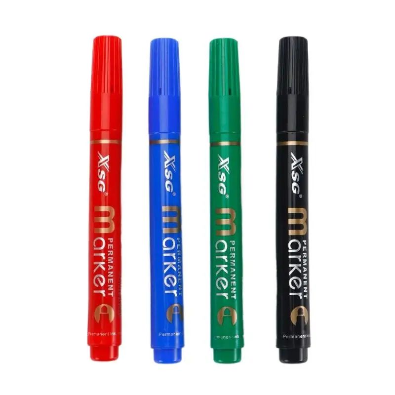 Oil Based Permanent Markers Waterproof Quick Dry  Multi Surface Safe Ink For Office Home Art
