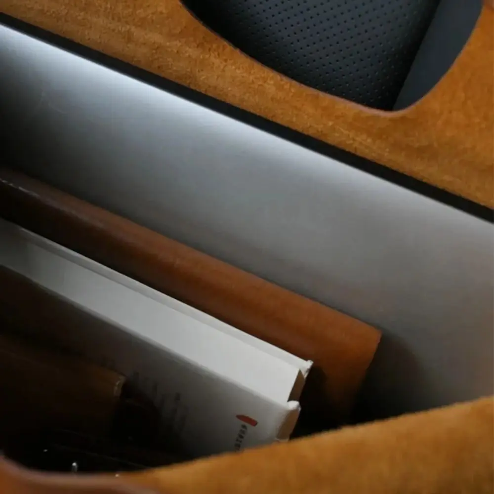 حقائب يد نسائية بنية عالية الجودة من الجلد الناعم حقيبة كمبيوتر لوحي ريترو حقيبة محمولة تحت الإبط ذات ملمس فاخر