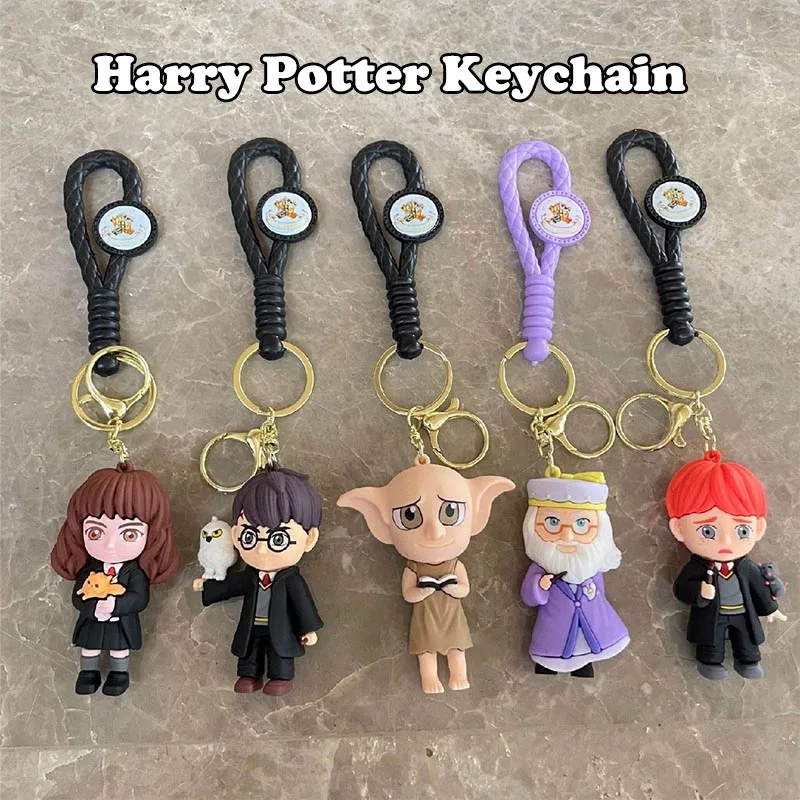 Gantungan Kunci Kartun Harry Potter Mainan Mini yang Sangat Lucu Dekorasi Ransel yang Indah Berbagai Gaya Hadiah Natal ﻿