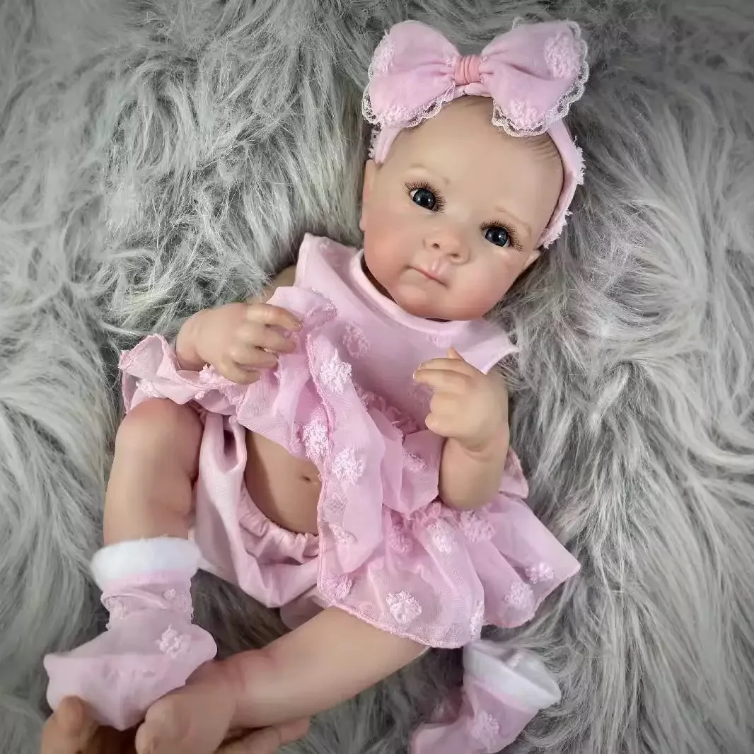 Lalki Reborn Bettie 48 cm Realistyczne, wyglądające jak żywe, urocze noworodki dziewczynki Najlepszy prezent na urodziny i Boże Narodzenie Zabawka