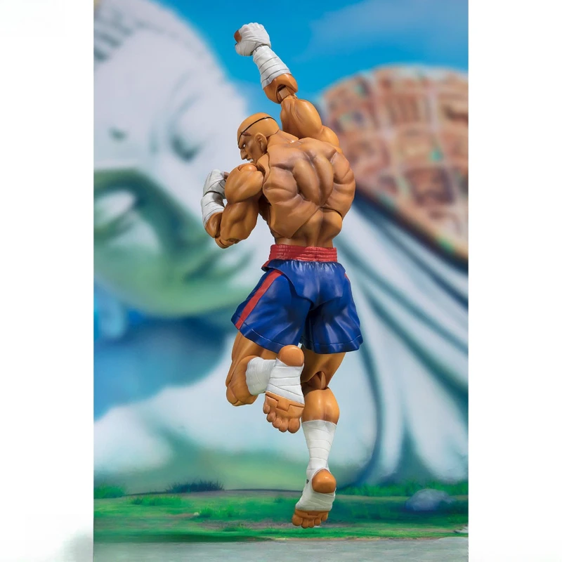 سلسلة بانداي الأصلية S.H.Figuarts 《Street Fighter》Chun - Li,Ken Masters,Sagat Figure Assembly Ornament Toys نموذج قابل للجمع #3