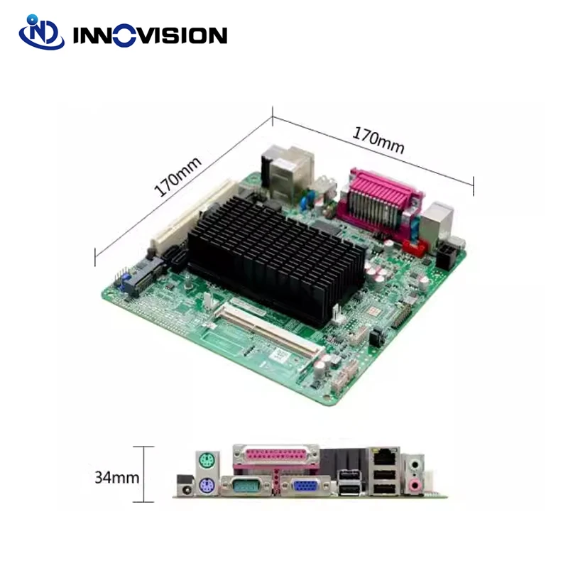 Imagem -02 - Industrial Fanless Pos Motherboard Átomo D425 Mainboard Mini Itx Fabricante Venda Quente