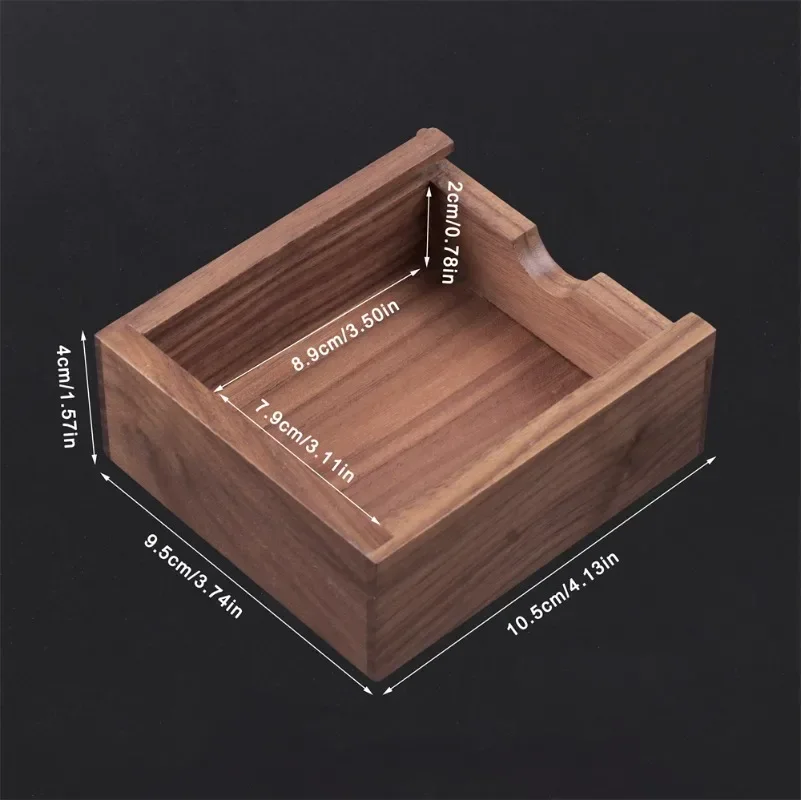 1Pcs Walnut Square Wooden Unfinished Storage Box for Necklace Jewelry Ring Or USB Organizer Natural Wood Decor Box Case Gift