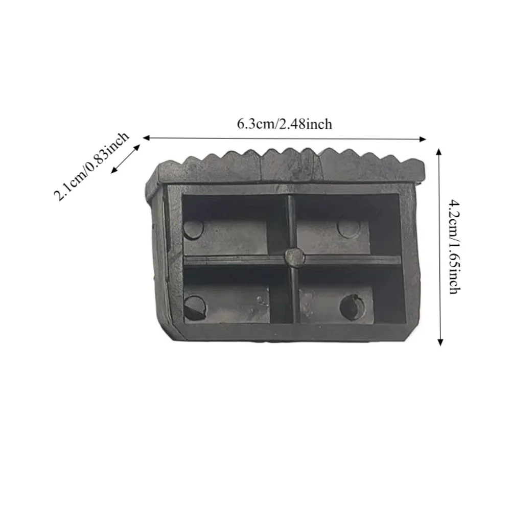 4‑Pcs Black Ladder Non‑Slip Foot Pads, Heavy‑Duty Rubber Anti‑Slip Replacement Tips, Ideal for Ladder Protection, Safe Use