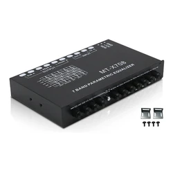 High-quality EQ7 Car Equalizer 7 Band Signal To Noise Ratio 75dB 8 Channels Equalizers Car Audio EQ Tuning Crossover Amplifier