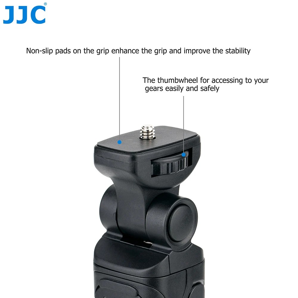 JJC GP-VPT2BT Bluetooth Remote Control Grip Tripod for Sony ZV1II ZVE10 ZVE1 A7RV A7IV A7III A7 III FX30 A7S III ZV1 A6600 A6400