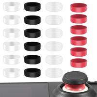 24pcs Game Joystick Protectors Anti-wear Silicone Joystick Protective Rings Compatible For Steam Deck//Switch Pro Controller