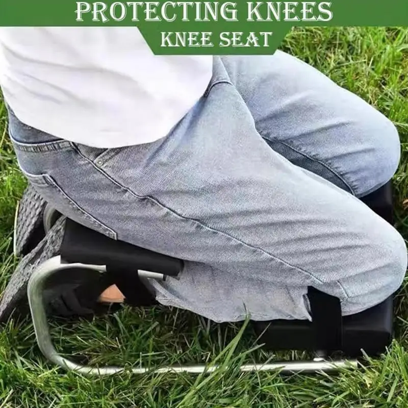 1pcs Gardening Knee Seat Protecting Knees Portable Kneeling Stool Wearable Foam Knee Pad Mat Labor-Saving Tools For Farm Work