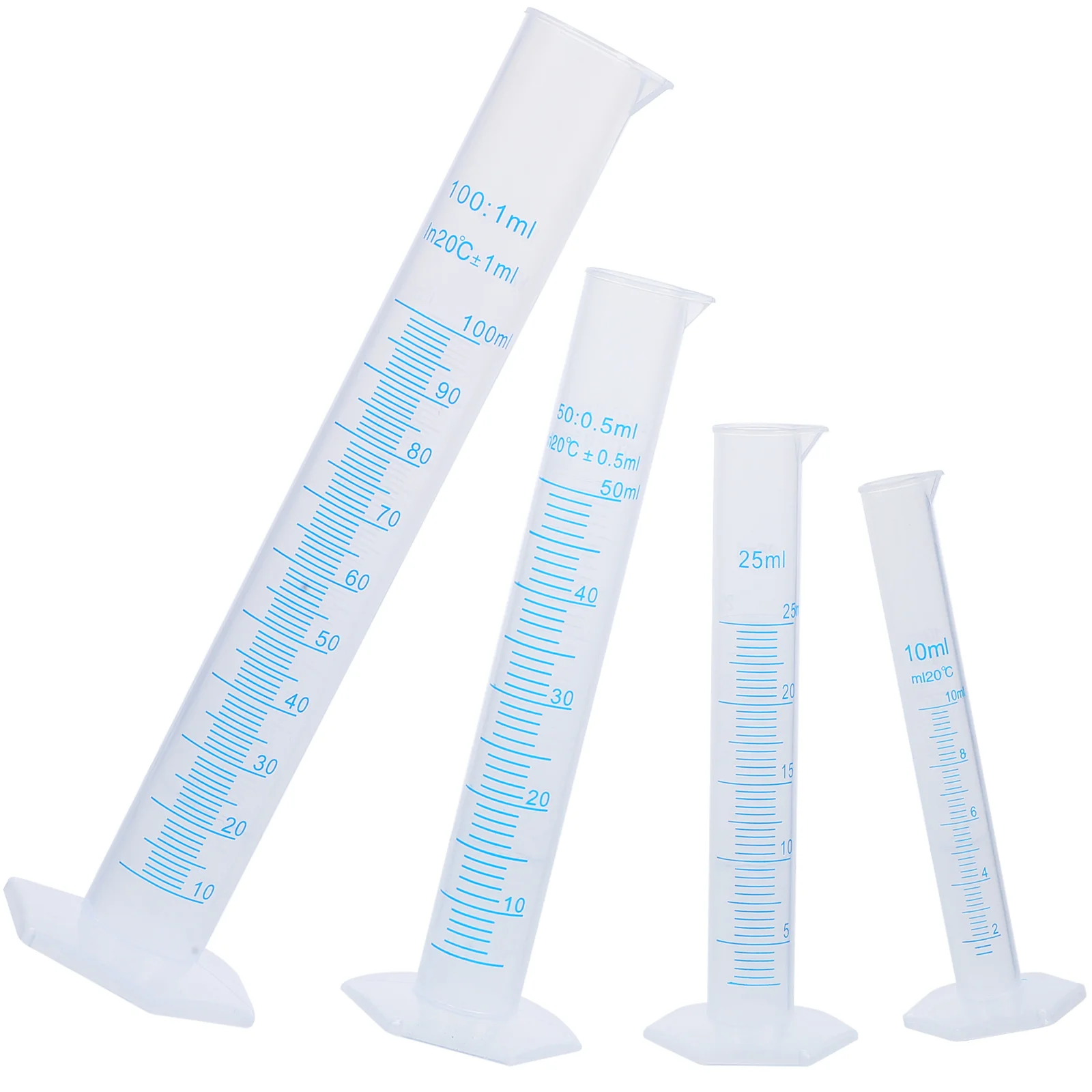 

Transparent Measuring Plastic Graduated Cylinder Plastic Measuri Trial Test Liquid Tube Lab Tool / / /