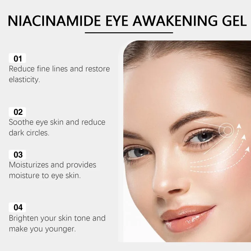 Eye Awakening Gel Removing Eye Bags Dark Circles Fine Lines Anti-Aging Moisturizing Whitening Firming Eyes Lively Care Beauty