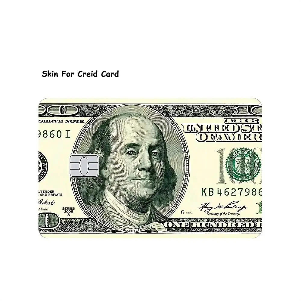 Creative USA Dollar Card Stickers Cartoon Decorative Small Waterproof Chip 4PCS Card Sticker New Anti-Scratch - view 5