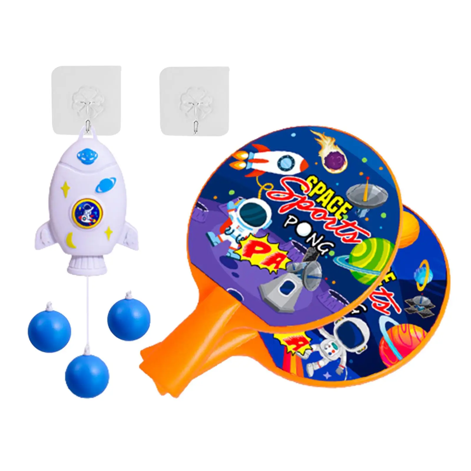 Hanging Table Tennis Trainer for Door Frame Hand Eye Coordination Adjustable Height Self Training for Kids Boys Girls