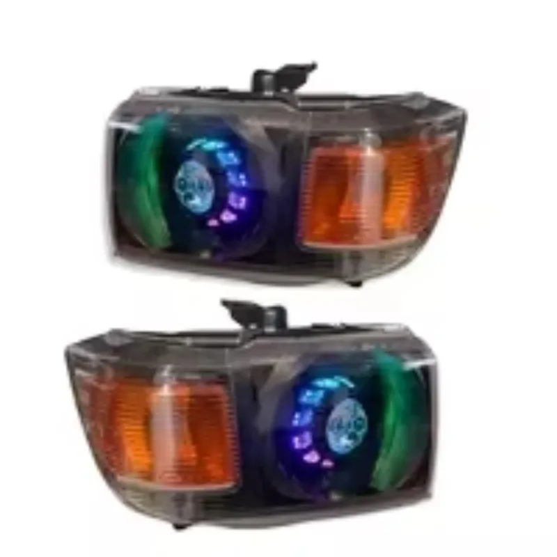 For Toyota Land Cruiser LC79 FJ79 Headlight Assembly Head Lamp Angel Eyes Customization Design As What You Need