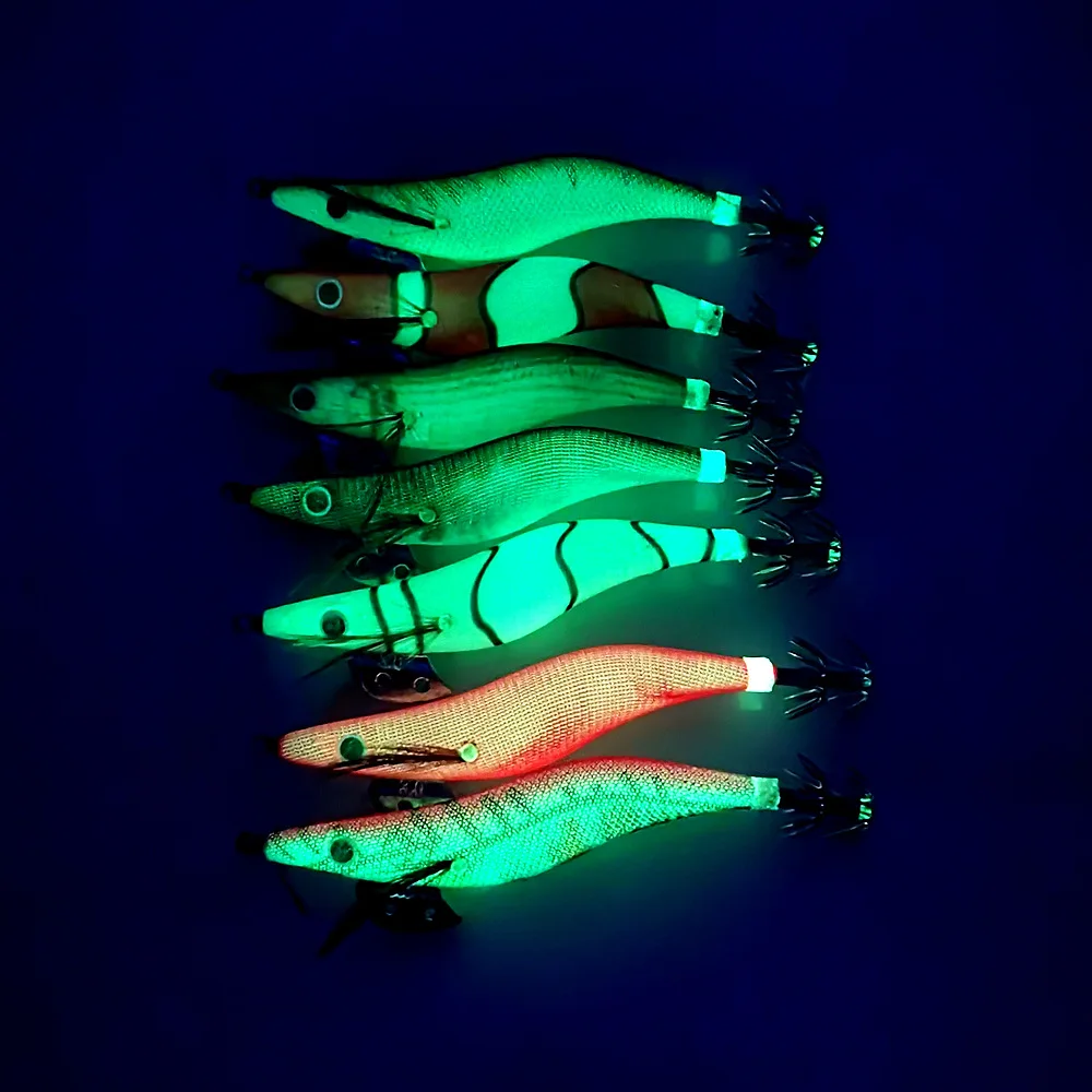 Señuelo duro luminoso para calamar – Imitación de gamba - imagen 4