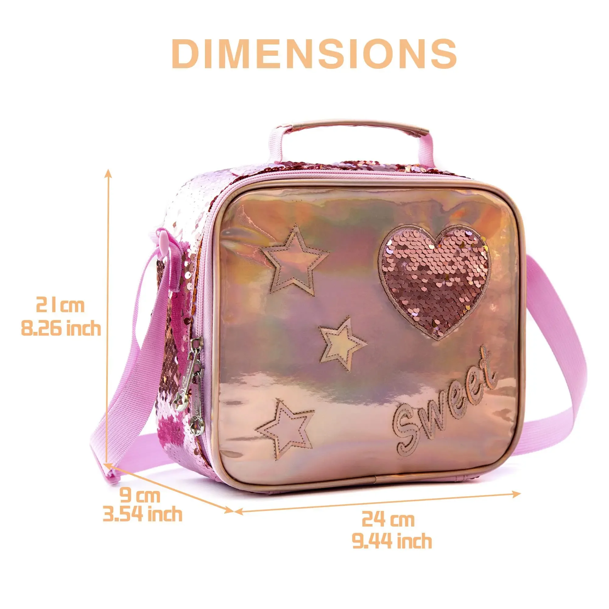 Gsequins Lunch Bag for Kids  Insulated Lunch Dinner Bag Picnic Travel Breakfast Box School Kids Handy Lunch Bag Food Bag