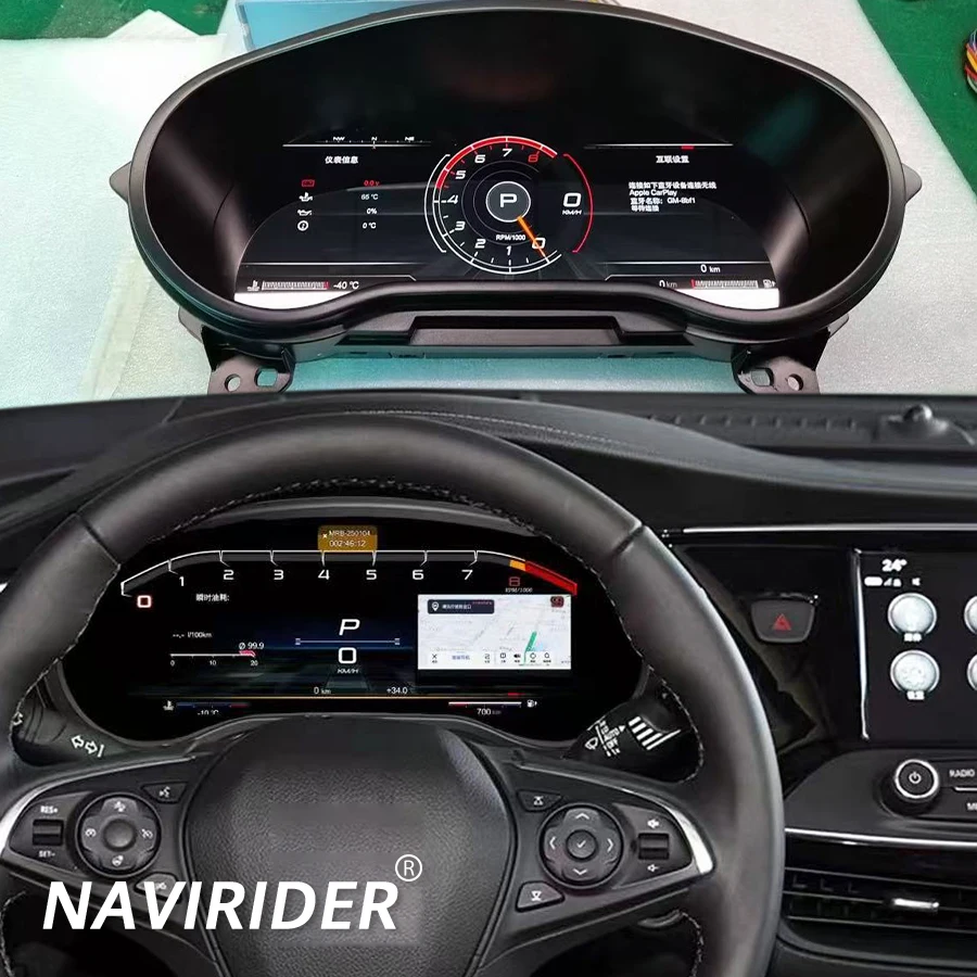 

Для Buick Envision 2014-2021: ЖК-панель приборов, цифровая приборная панель, GPS-спидометр, виртуальный кокпит, тахометр, одометр