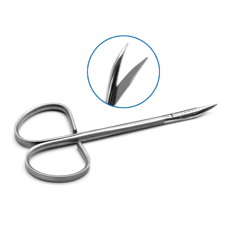 Peeling super-fine tissue shears stitches gold-handled scissors sharp-headed twist-handled eye tools