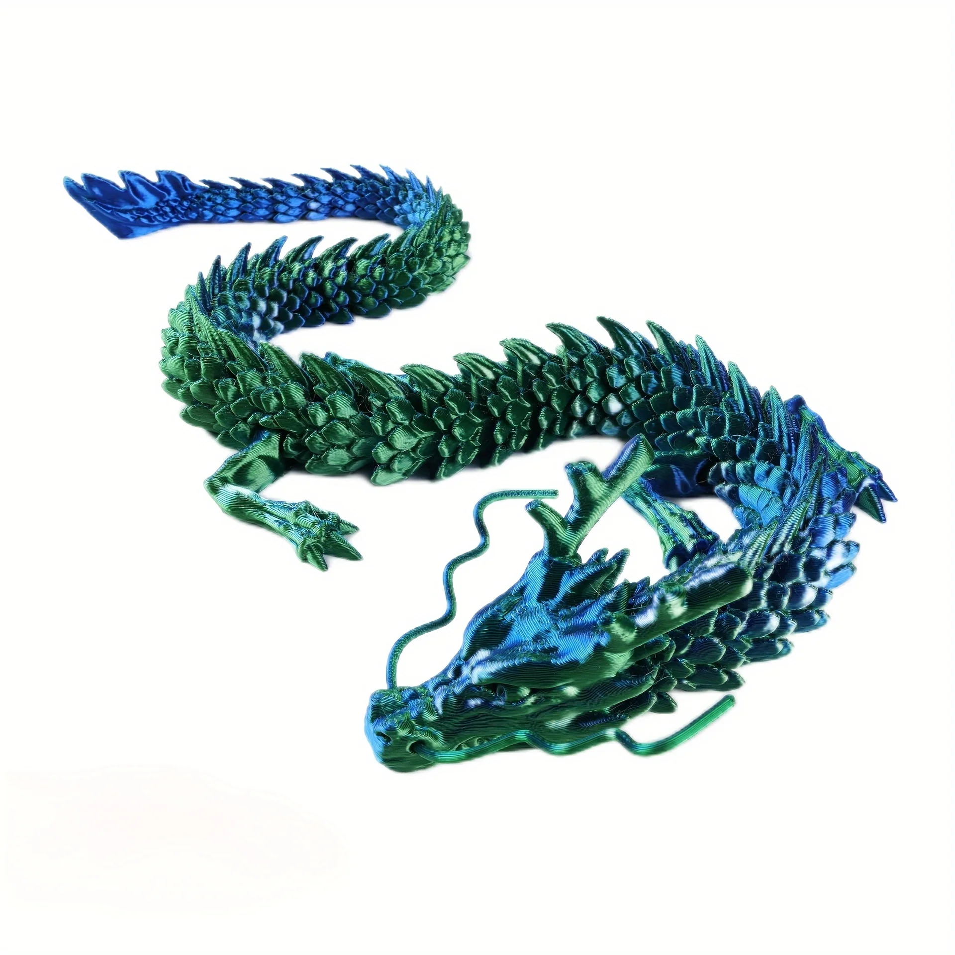 1pc 3D Printed Chinese Dragon Collectible Hand Toy-Fully Posed and Creatively Formed-the Perfect Holiday Gift