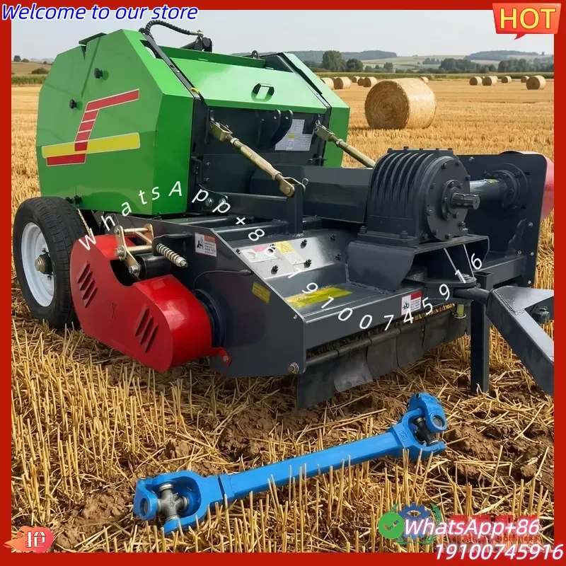 CE Certificate 9YK-1300 Model Efficient Crushing and Bundling Machine Round Baler Tractor Straw Hay Baler Machine Packaging