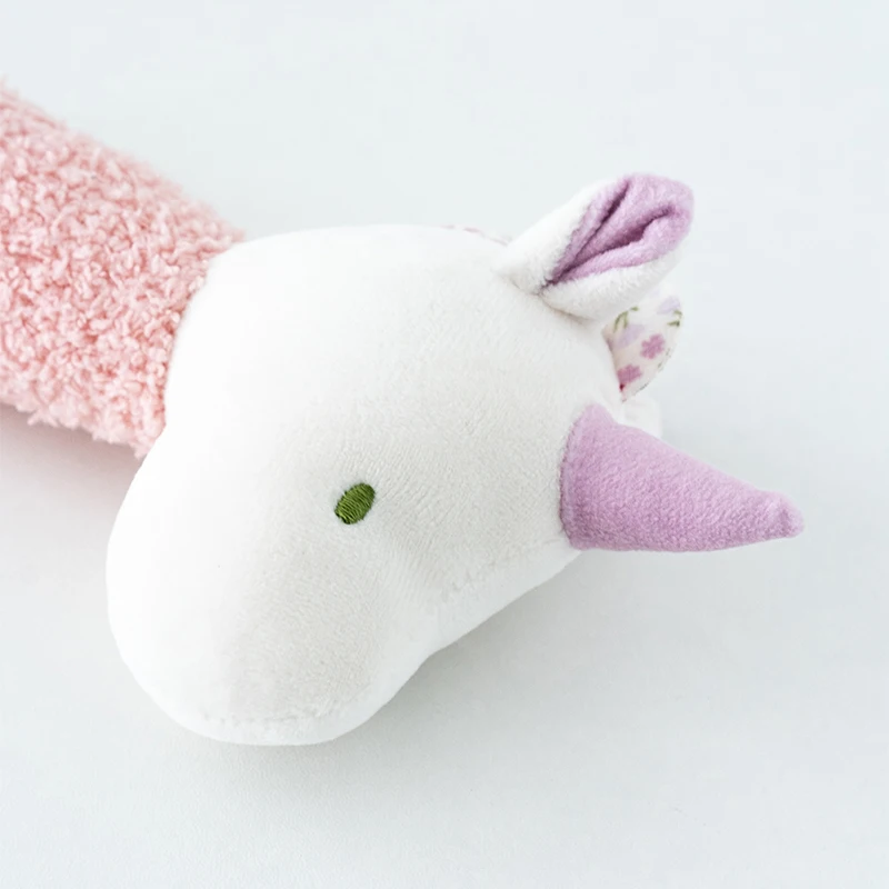 ソフトベビーガラガラおもちゃ漫画動物ハンドガラガラ幼児男の子女の子ハンドベルおもちゃ早期教育新生児幼児ギフト