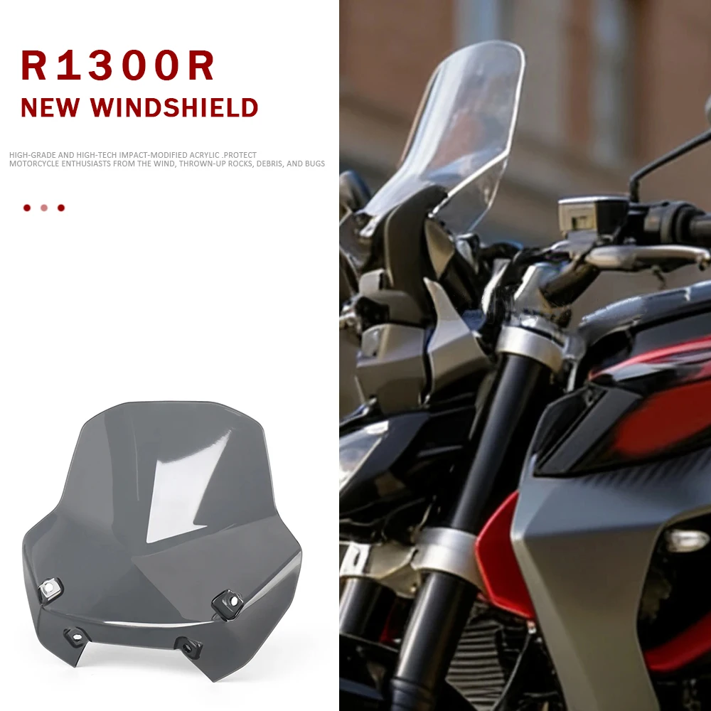 

Accessories Wind Deflector Screen Shield Spoiler R1300 R 1300 R Windscreen Windshield New Motorcycle FOR BMW R1300R 2025 2026