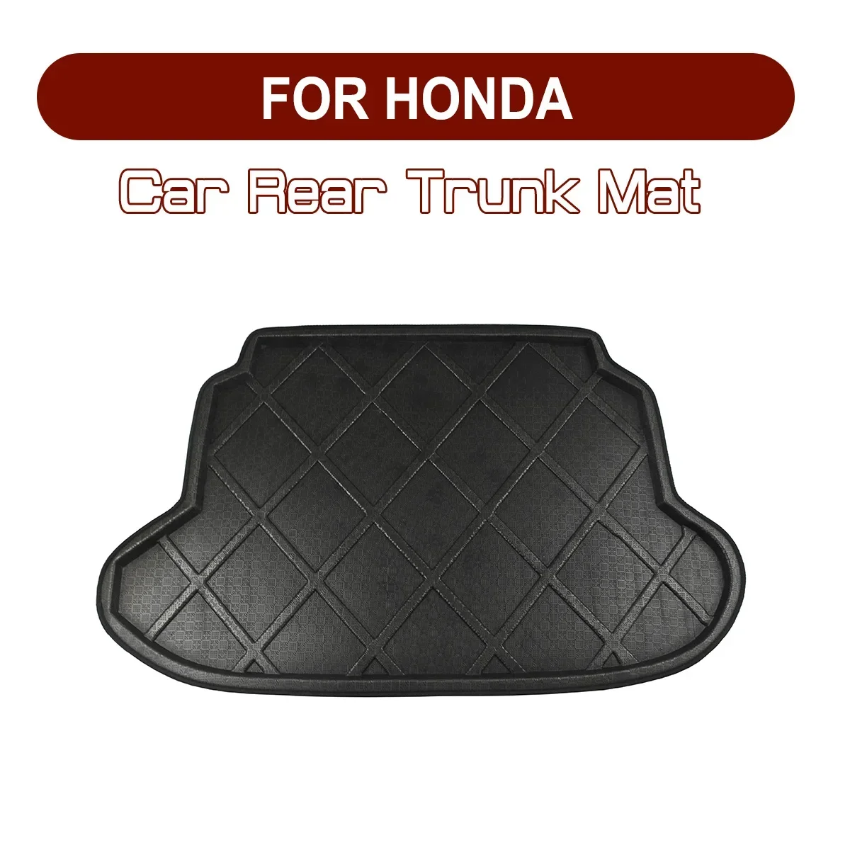 For HONDA FIT Accord City HRV Odyssey Civic Crosstour CRV Spirior Jade Car Rear Trunk Boot Mat Floor Mats Carpet Anti Mud Cargo