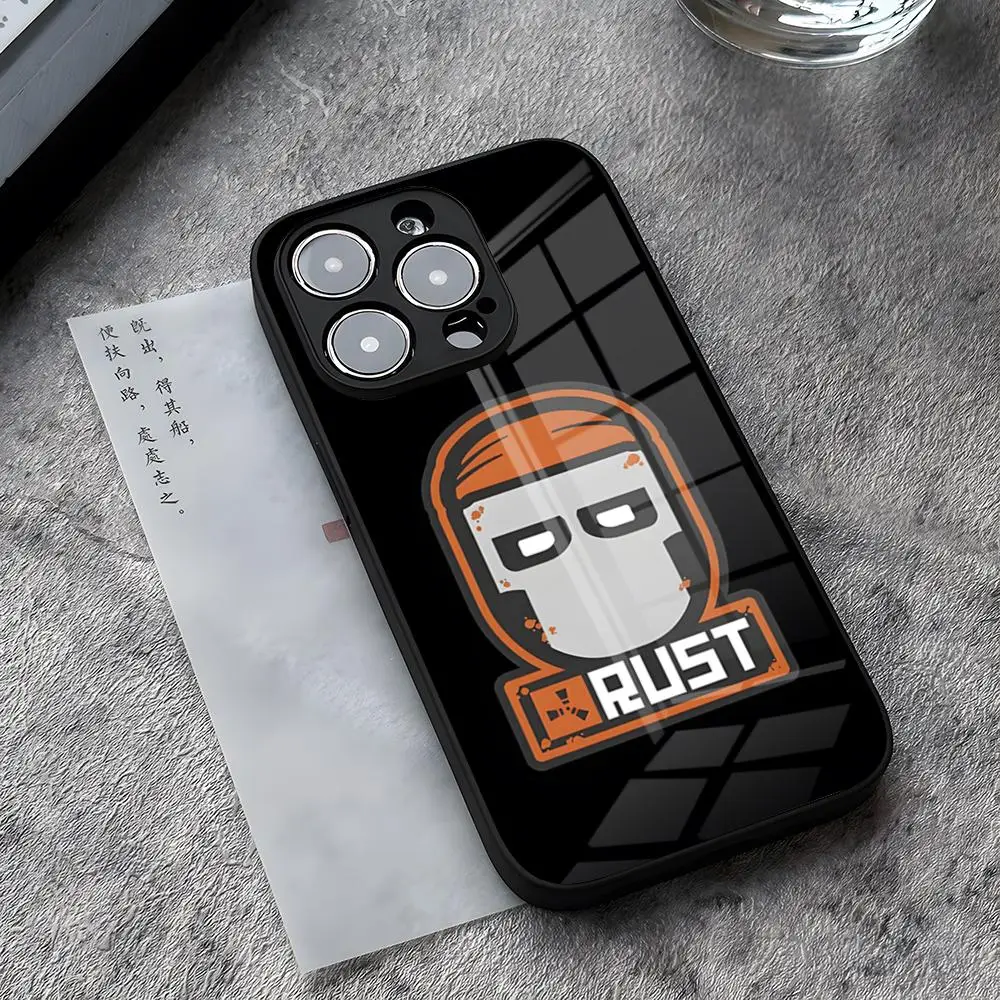 Rust Game Concept Art Phone Case For IPhone 13 Pro Max 14 Plus 12 Mini 11 15 X XR XS 8 7 Plus SE Tempered Glass Back Cover