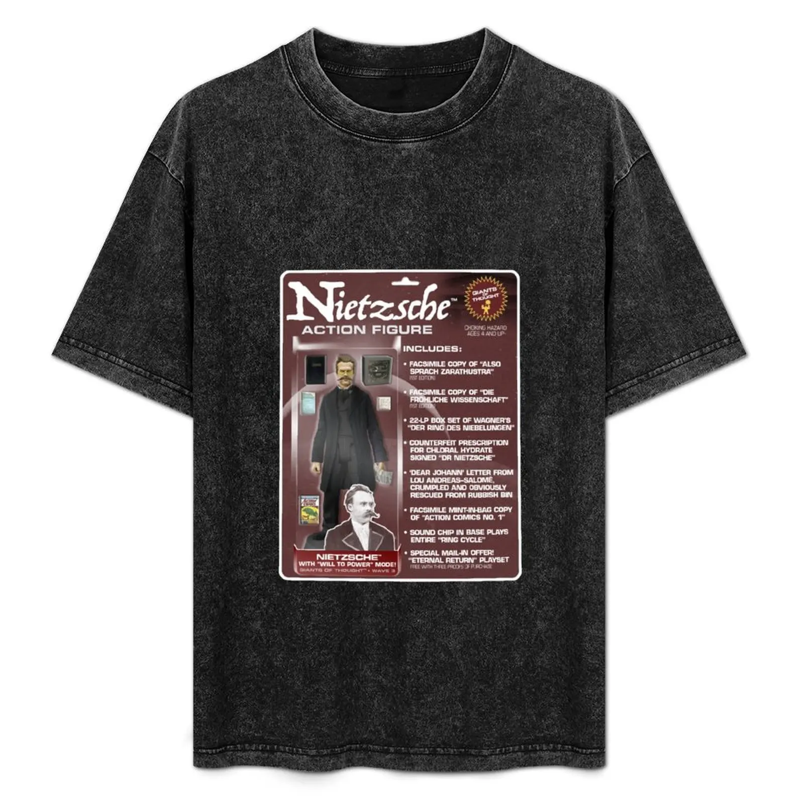 

Nietzsche Action Figure T-Shirt Casual Loose Daily Wear T-Shirt