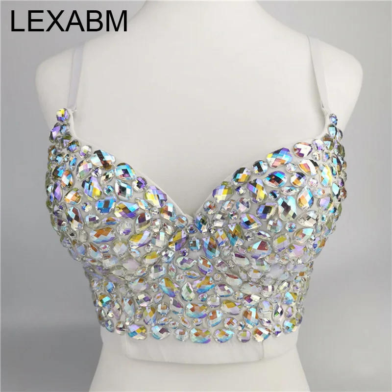 

Diamond Sequins Tank Crop Top Shapers Women Camis Bra Shirt Blusa Corset y2k Clothes Underwear Ladies Partyclub 2023