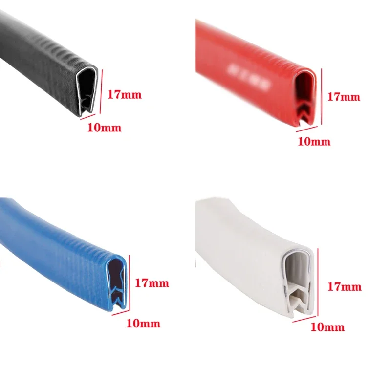 5M Length  Clmap Thickned Panel U Shape Rubber Sealing Strip Edge Rubber Protection Strip Metal Plate Edge Rubber Strip