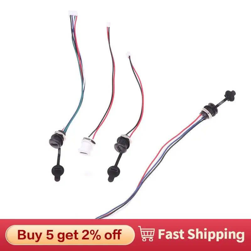 

USB-C 2/4/5Pin High Current Charging Socket With PH2.0 Nut Snap Lock Plate USB TYPE-C Female Waterproof Female Connector Jack